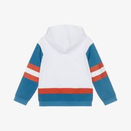Stella McCartney Kids-Boys Cream Cotton Sports Hoodie | Childrensalon Outlet
