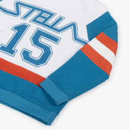 Stella McCartney Kids-Boys Cream Cotton Sports Hoodie | Childrensalon Outlet