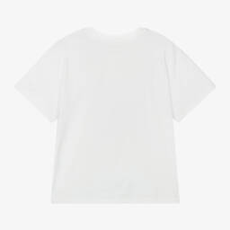 Stella McCartney Kids-Boys Crisp White Cotton Tee | Childrensalon Outlet