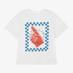 Stella McCartney Kids-Boys Crisp White Cotton Tee | Childrensalon Outlet