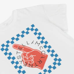 Stella McCartney Kids-Boys Crisp White Cotton Tee | Childrensalon Outlet