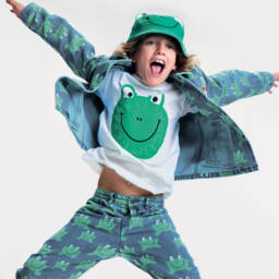 Stella McCartney Kids-جاكيت جينز للأولاد بلمسات ضفدع | Childrensalon Outlet