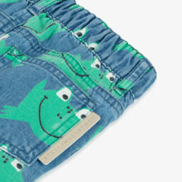 Stella McCartney Kids-Boys Denim Shorts with Frogs | Childrensalon Outlet