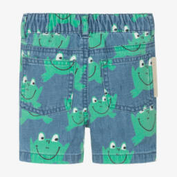 Stella McCartney Kids-Boys Denim Shorts with Frogs | Childrensalon Outlet