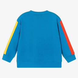 Stella McCartney Kids-Boys Green & Blue Cotton Sweatshirt | Childrensalon Outlet