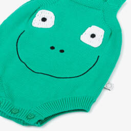 Stella McCartney Kids-Boys Green Cotton Knit Romper | Childrensalon Outlet
