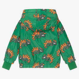 Stella McCartney Kids-Зеленая куртка с капюшоном и гекконами | Childrensalon Outlet
