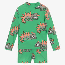 Stella McCartney Kids-Boys Green Gecko Swim Set | Childrensalon Outlet
