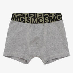 Stella McCartney Kids-Boys Grey & Black Logo Boxers Duo | Childrensalon Outlet