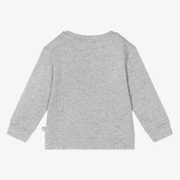 Stella McCartney Kids-سويتشيرت أطفال ولادي قطن عضوي لون رمادي مونس | Childrensalon Outlet