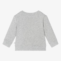 Stella McCartney Kids-Boys Grey Shark Organic Cotton Sweatshirt | Childrensalon Outlet
