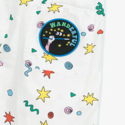 Stella McCartney Kids-Кремовые шорты с узором конфетти для мальчиков | Childrensalon Outlet