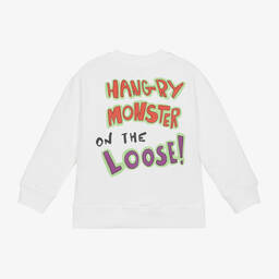 Stella McCartney Kids-Boys Ivory Cotton Burger Sweatshirt | Childrensalon Outlet
