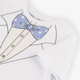 Stella McCartney Kids-Boys Ivory Formal Tee Delight | Childrensalon Outlet