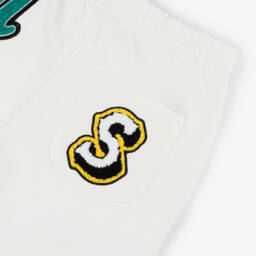 Stella McCartney Kids-Boys Ivory Jersey Sporty Shorts | Childrensalon Outlet