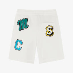 Stella McCartney Kids-Boys Ivory Jersey Sporty Shorts | Childrensalon Outlet