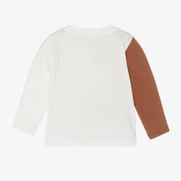 Stella McCartney Kids-Boys Ivory Organic Cotton Bear Top | Childrensalon Outlet