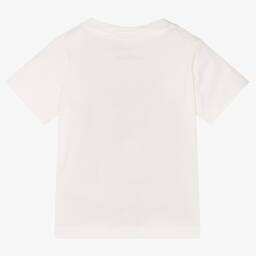 Stella McCartney Kids-Boys Ivory Organic Cotton Penguin T-Shirt | Childrensalon Outlet