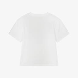 Stella McCartney Kids-Кремовая футболка из органического хлопка для мальчиков | Childrensalon Outlet