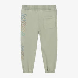 Stella McCartney Kids-Boys Khaki Organic Cotton Trousers | Childrensalon Outlet