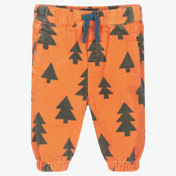 Stella McCartney Kids-Boys Orange Cotton Corduroy Trousers | Childrensalon Outlet
