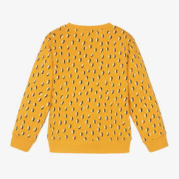 Stella McCartney Kids-Boys Orange Cotton Sandwich Sweatshirt | Childrensalon Outlet