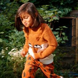 Stella McCartney Kids-Boys Orange Knitted Fox Sweater | Childrensalon Outlet