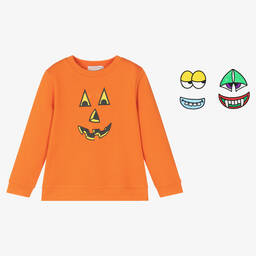 Stella McCartney Kids-Оранжевый свитшот для мальчиков | Childrensalon Outlet