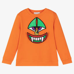 Stella McCartney Kids-Оранжевый свитшот для мальчиков | Childrensalon Outlet