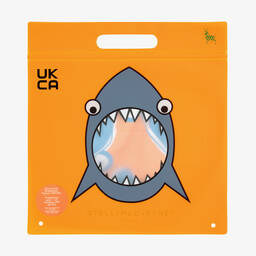 Stella McCartney Kids-Boys Orange Skateboard Print Swim Shorts | Childrensalon Outlet