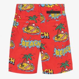 Stella McCartney Kids-Красные хлопковые шорты для мальчиков | Childrensalon Outlet