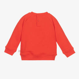 Stella McCartney Kids-سويتشيرت أطفال ولادي قطن عضوي جيرسي لون أحمر | Childrensalon Outlet
