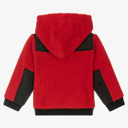Stella McCartney Kids-Красно-кремовая флисовая худи | Childrensalon Outlet
