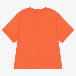 Stella McCartney Kids-Boys Red Organic Cotton Graphic T-Shirt | Childrensalon Outlet