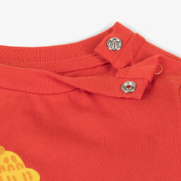 Stella McCartney Kids-Boys Red Snowman Cotton Top | Childrensalon Outlet