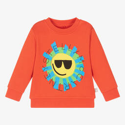 Stella McCartney Kids-Boys Red Sun Organic Cotton Sweatshirt | Childrensalon Outlet