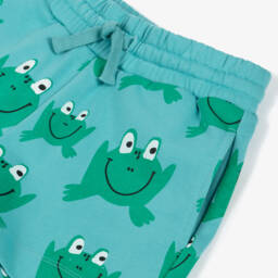 Stella McCartney Kids-Boys' Sky Blue Playful Frog Shorts | Childrensalon Outlet