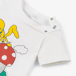 Stella McCartney Kids-Boys Soft Ivory Adventure Tee | Childrensalon Outlet