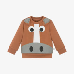 Stella McCartney Kids-Boys Tan Horse Sweatshirt | Childrensalon Outlet