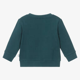 Stella McCartney Kids-Синий свитшот из органического хлопка с монстром | Childrensalon Outlet