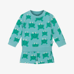 Stella McCartney Kids-Яркий синий комплект с лягушкой для мальчиков | Childrensalon Outlet