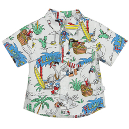 Stella McCartney Kids-Белая рубашка из хлопка для мальчиков | Childrensalon Outlet