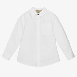 Stella McCartney Kids- Boys White Cotton Shirt & Bow Tie | Childrensalon Outlet