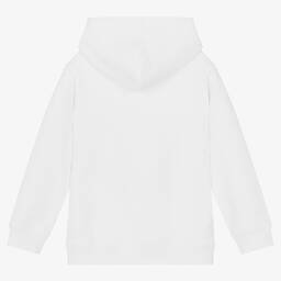 Stella McCartney Kids-توب هودي قطن جيرسي عضوي لون أبيض للأولاد | Childrensalon Outlet
