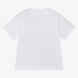 Stella McCartney Kids-Boys White Organic Cotton Shark T-Shirt | Childrensalon Outlet