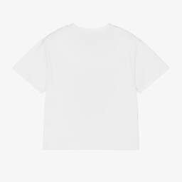 Stella McCartney Kids-Boys White Organic Cotton T-Shirt | Childrensalon Outlet