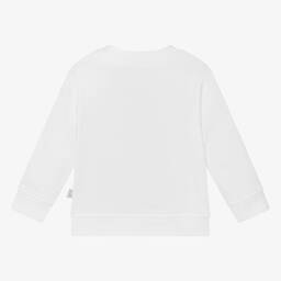 Stella McCartney Kids-سويتشيرت أطفال ولادي قطن عضوي لون أبيض | Childrensalon Outlet