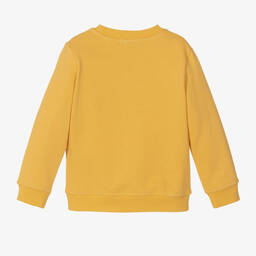 Stella McCartney Kids-Boys Yellow Logo Sweatshirt | Childrensalon Outlet