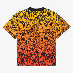 Stella McCartney Kids-Желто-красная футболка для мальчиков | Childrensalon Outlet