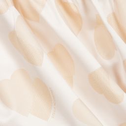 Stella McCartney Kids-Бежевое платье с сердечками для девочек | Childrensalon Outlet